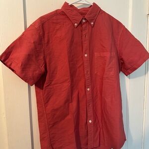 J. Crew Red Casual Button Down Shirt